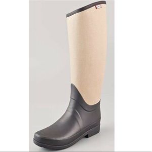 Hunter canvas rain boots